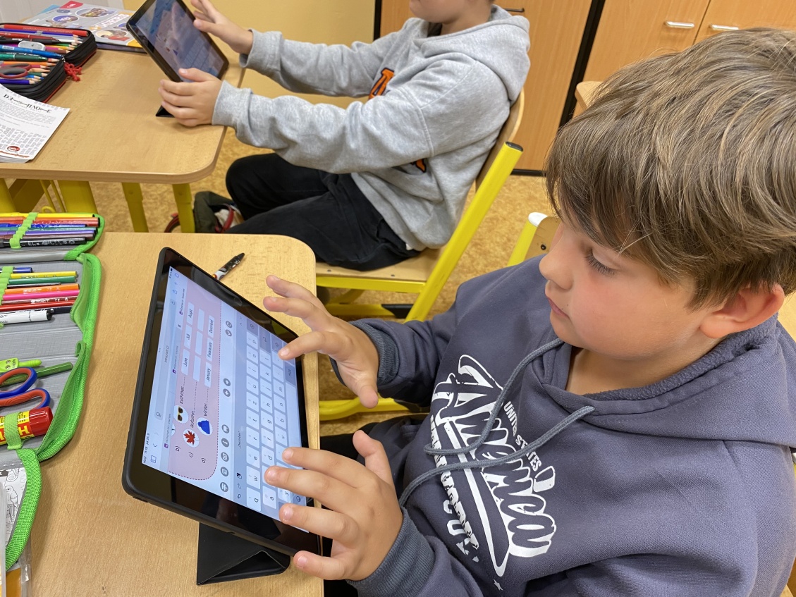 Digitální kompetence při angličtině v V. B