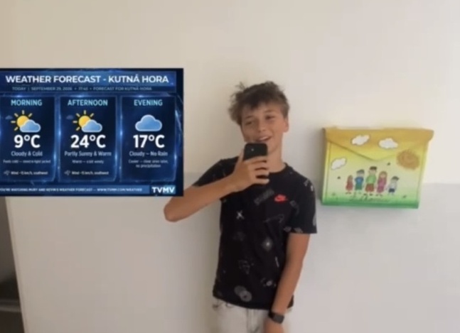 Weather Forecast - tradiční projekt při angličtině v 8. ročníku